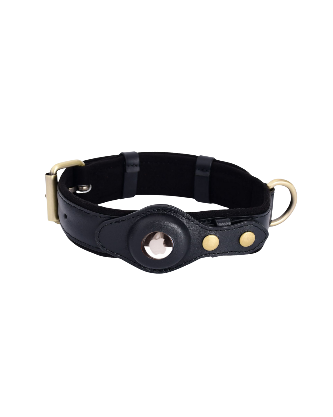 BuddyTag™ Komfort | gepolstertes Lederhalsband mit Trackerfach