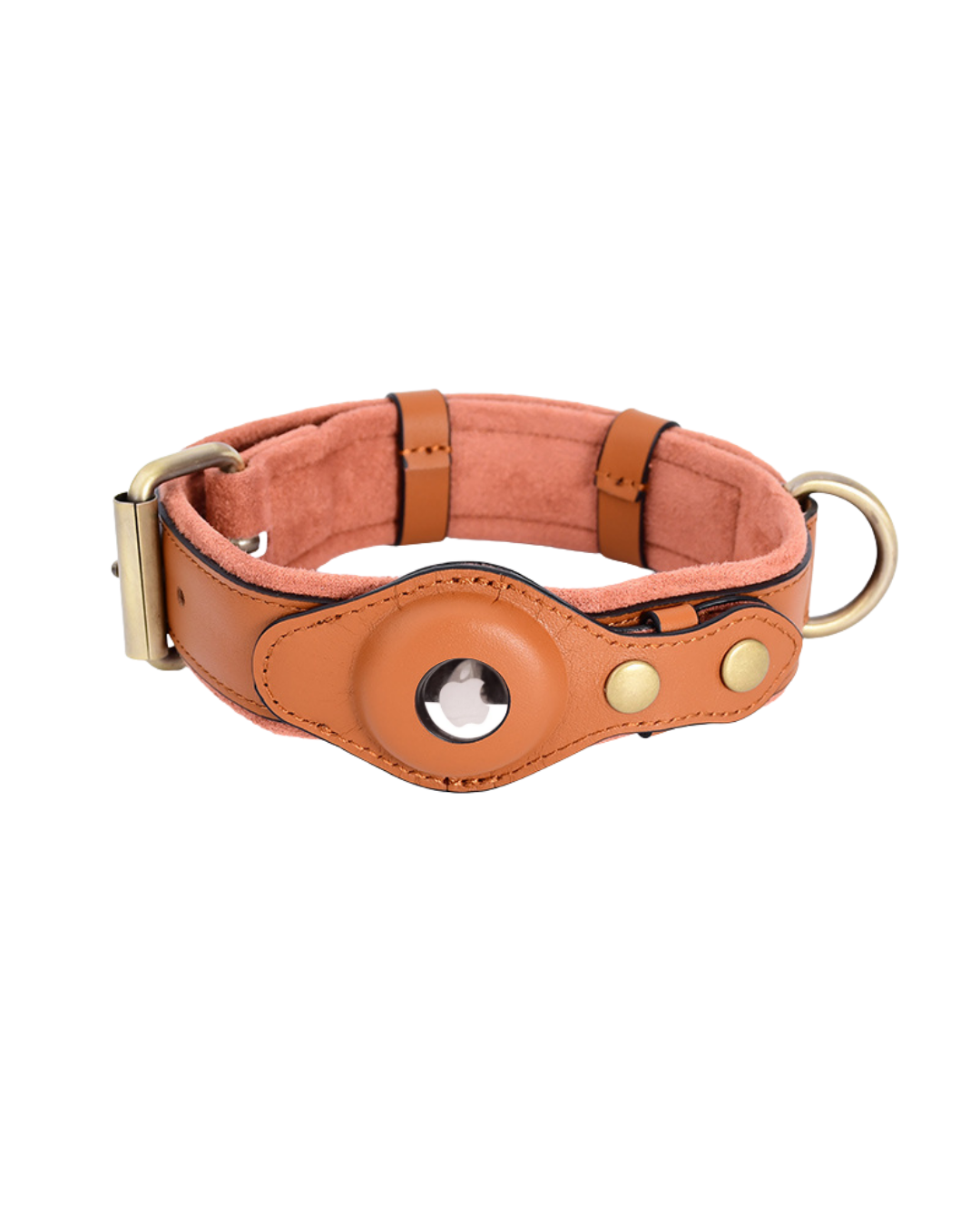 BuddyTag™ Komfort - gepolstertes Lederhalsband mit Trackerfach